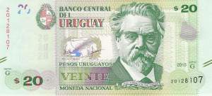 Uruguay 20 Pesos p93a 2015
